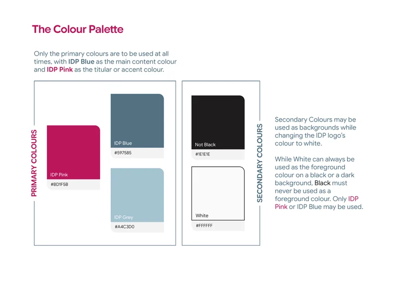 Brand guidelines 2026, colour palette
